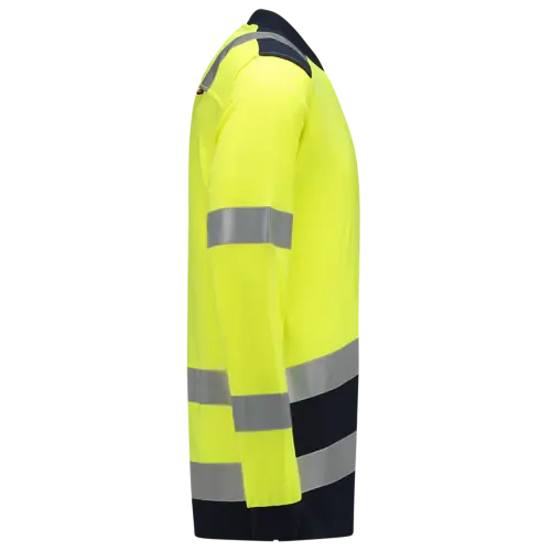 Multi-Standard Bicolor Polo Shirt Fluor Yellow-Ink-1