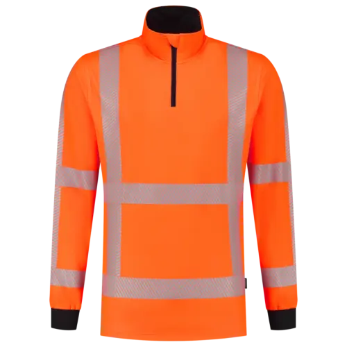 Zip Sweater Revisible Fluor Orange-1