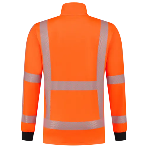 Zip Sweater Revisible Fluor Orange-2