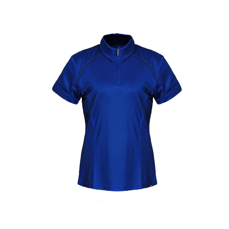 Recycled Polyester Zipper Polo Shirts